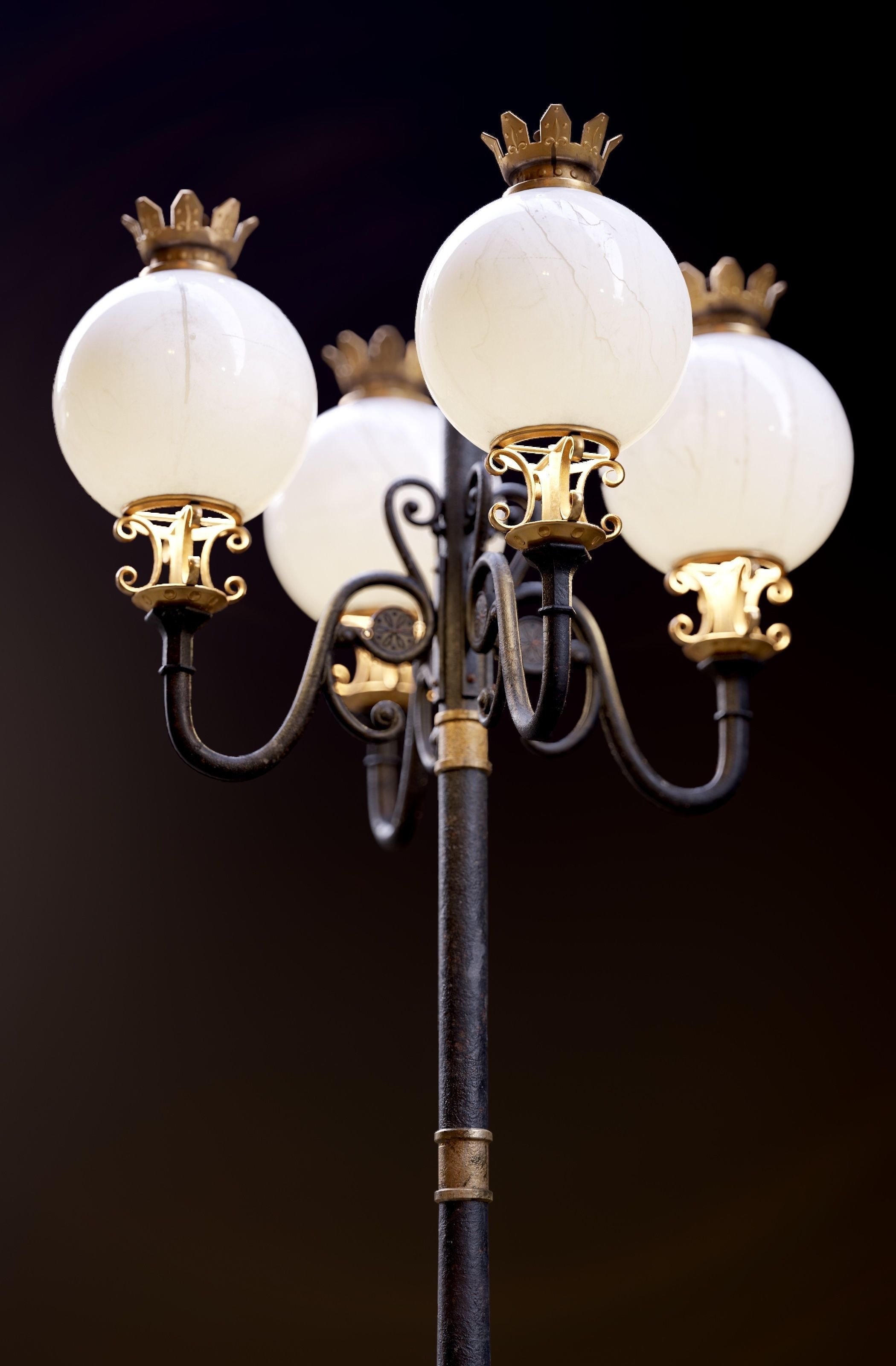 Modular Street Sphere Lamp 8K - 10 sizes Low-poly 3D model_10