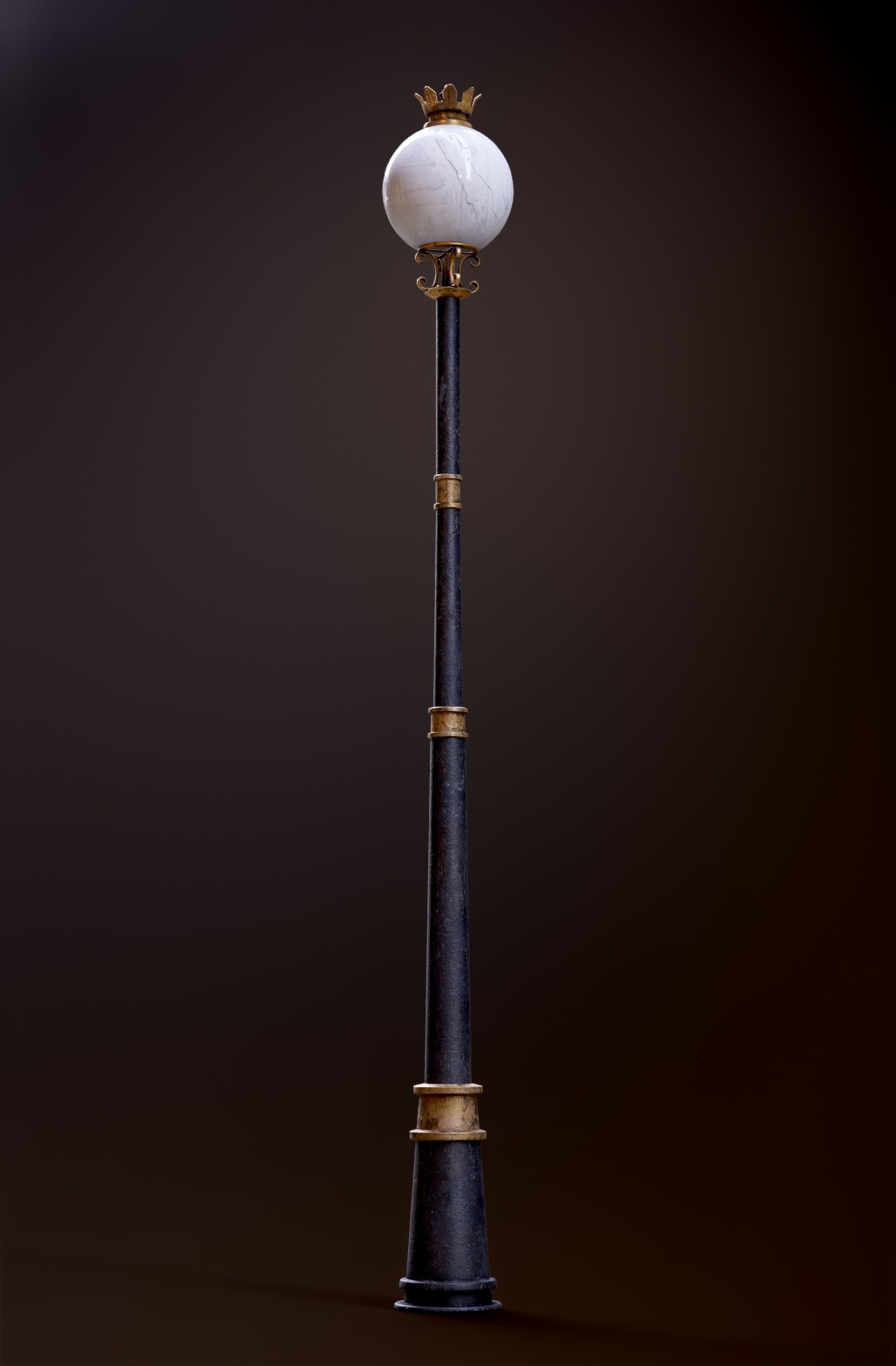 Modular Street Sphere Lamp 8K - 10 sizes Low-poly 3D model_32