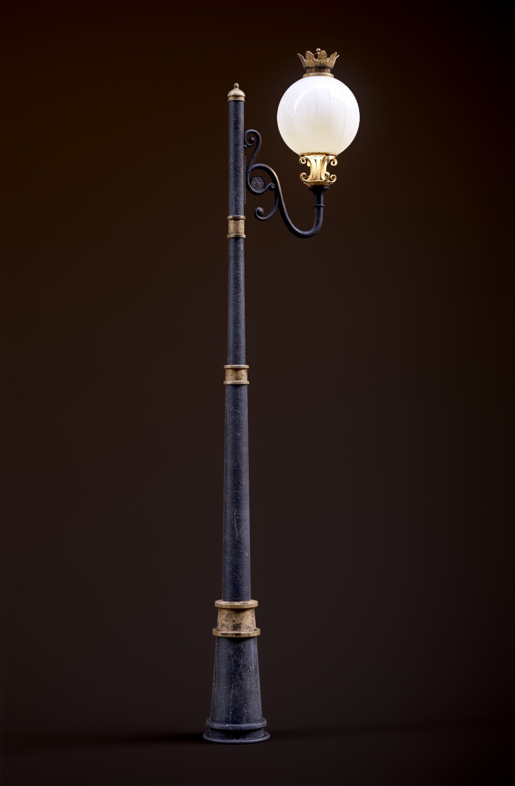 Modular Street Sphere Lamp 8K - 10 sizes Low-poly 3D model_58