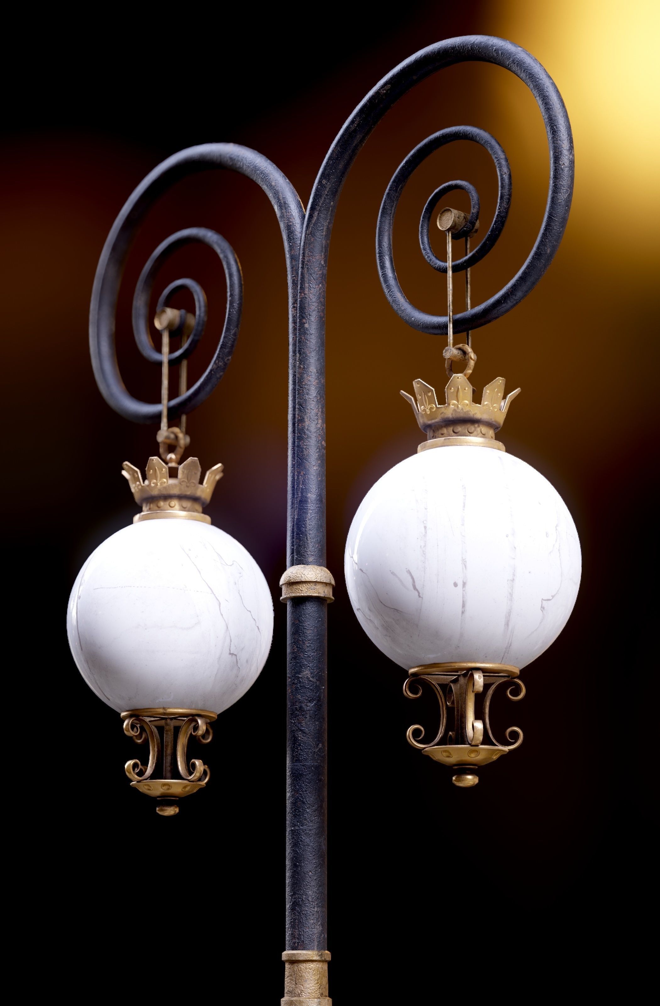 Modular Street Sphere Lamp 8K - 10 sizes Low-poly 3D model_20