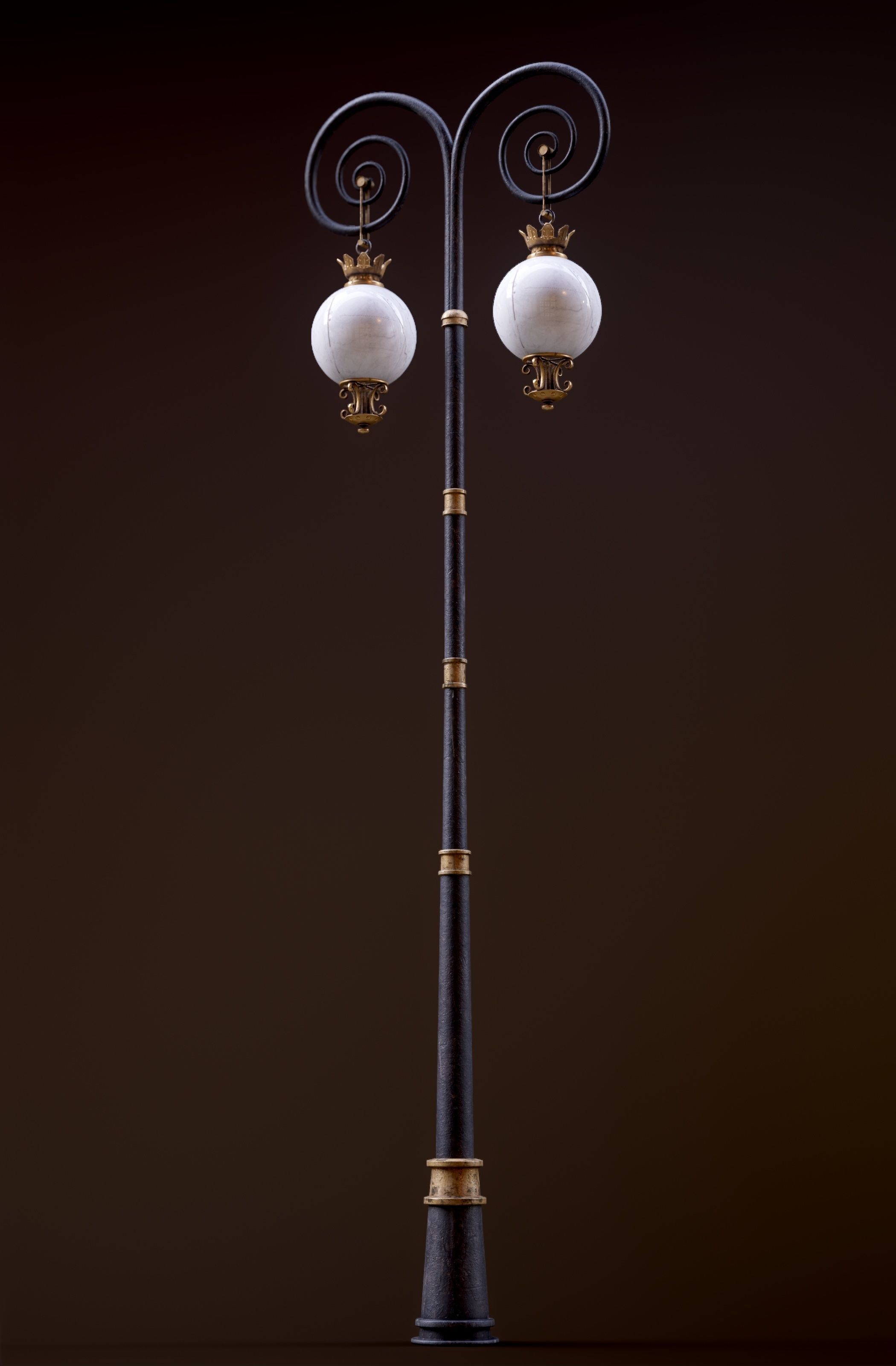 Modular Street Sphere Lamp 8K - 10 sizes Low-poly 3D model_65