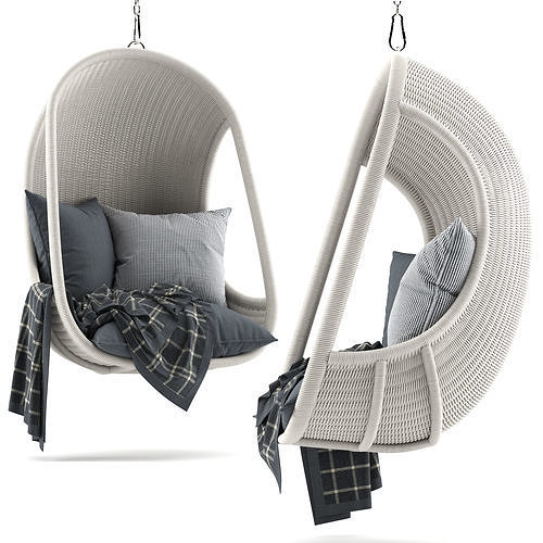  WICKER HANGING CHAIR RH  3D model