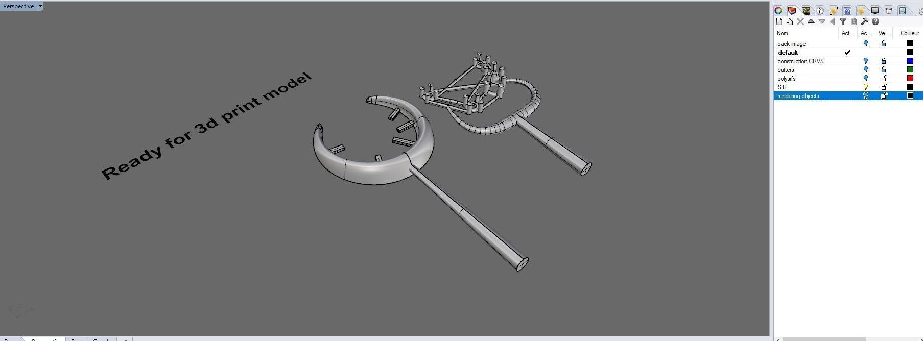 Women Moon pendant with diamonds 3D print model_6