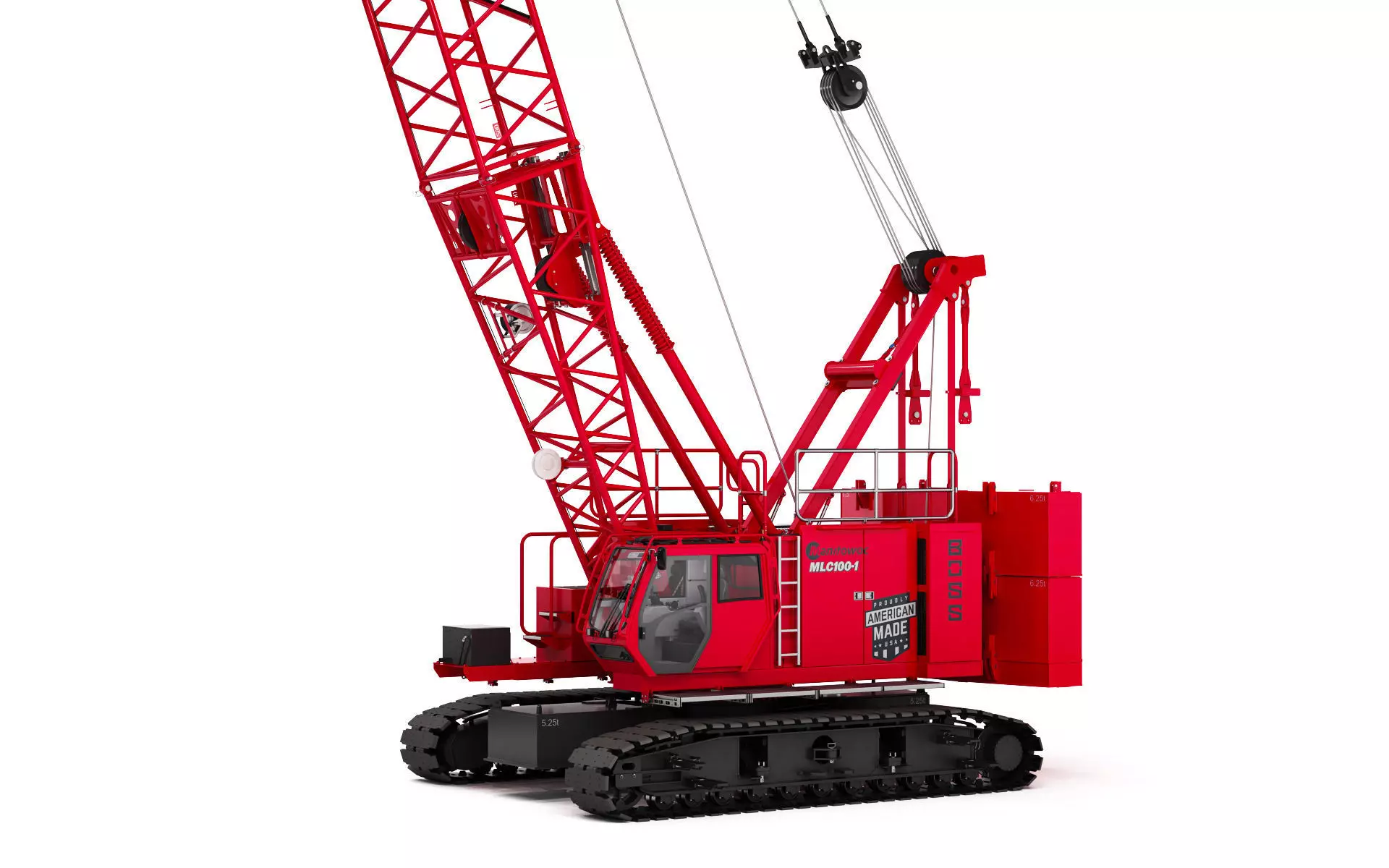 Manitowoc MLC100 Crawler Crane 3D model_0
