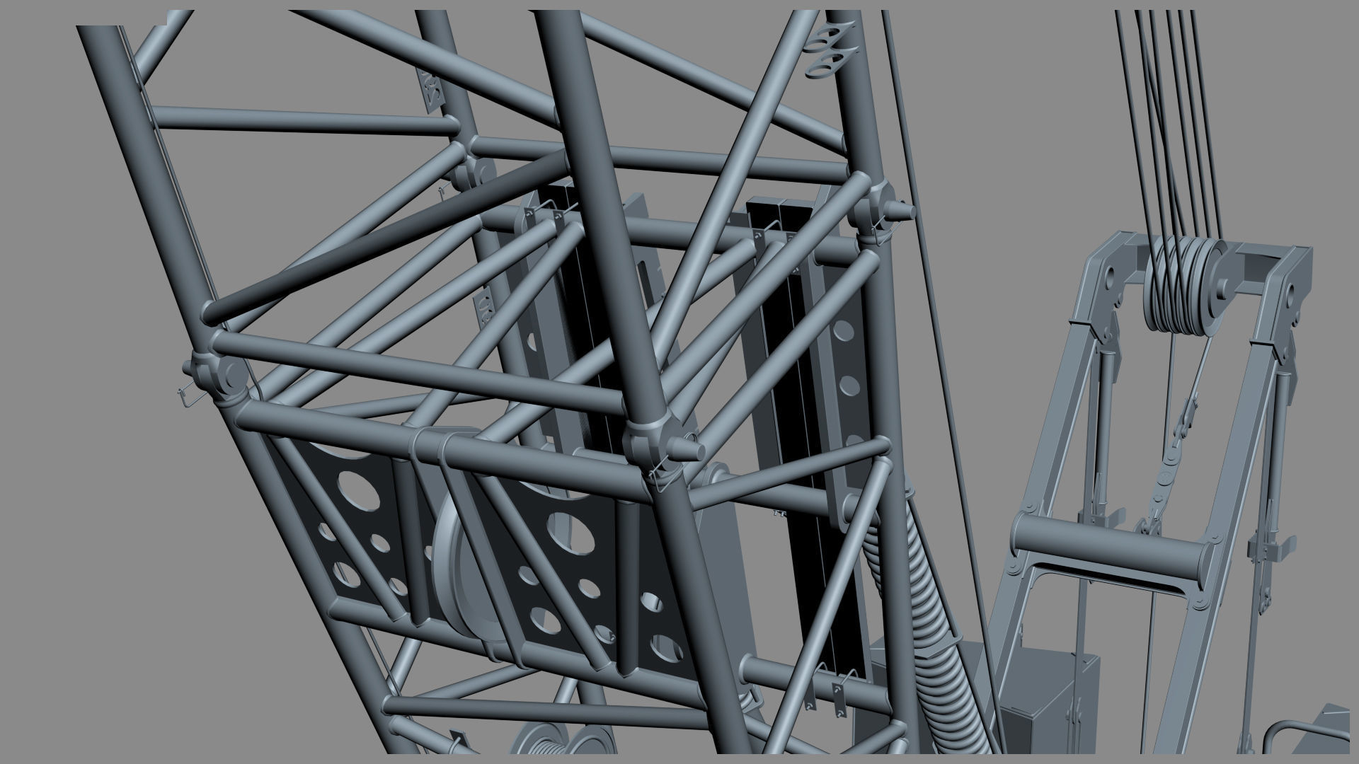 Manitowoc MLC100 Crawler Crane 3D model_36