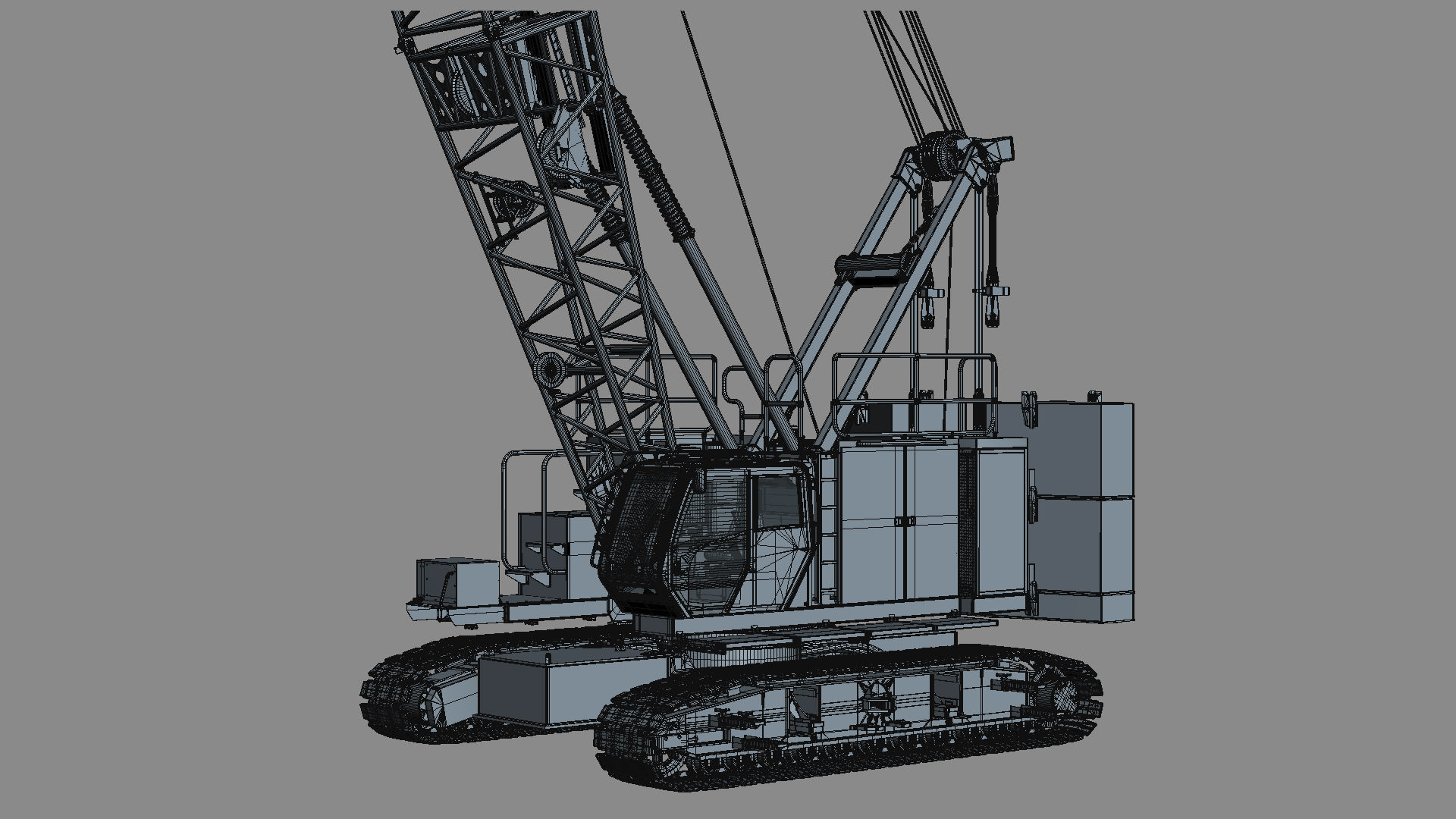 Manitowoc MLC100 Crawler Crane 3D model_29