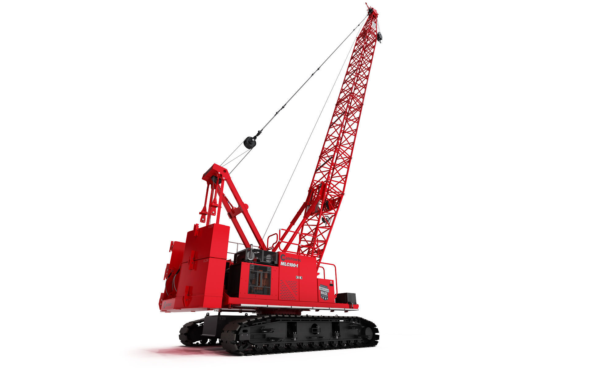 Manitowoc MLC100 Crawler Crane 3D model_14