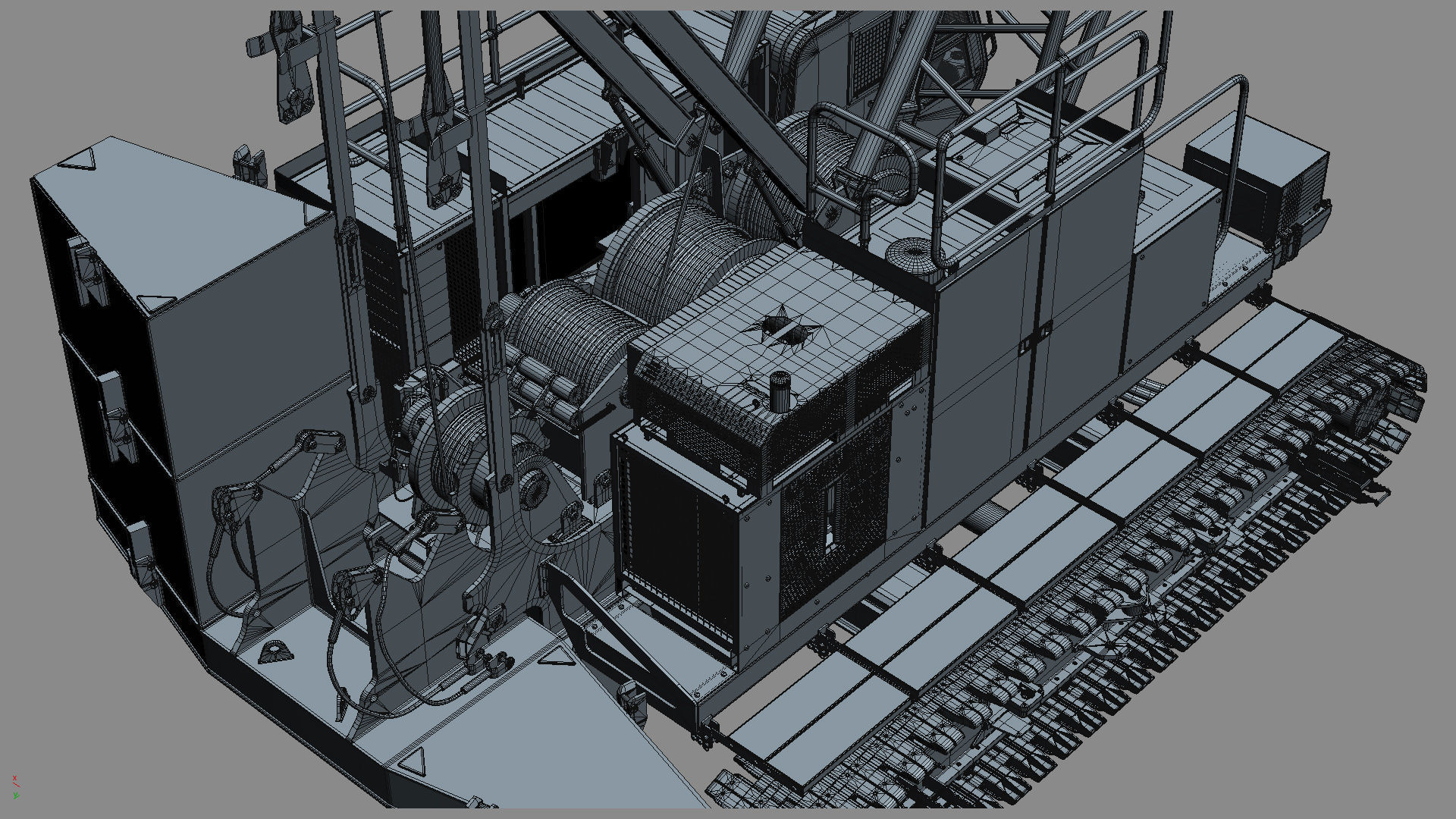 Manitowoc MLC100 Crawler Crane 3D model_33