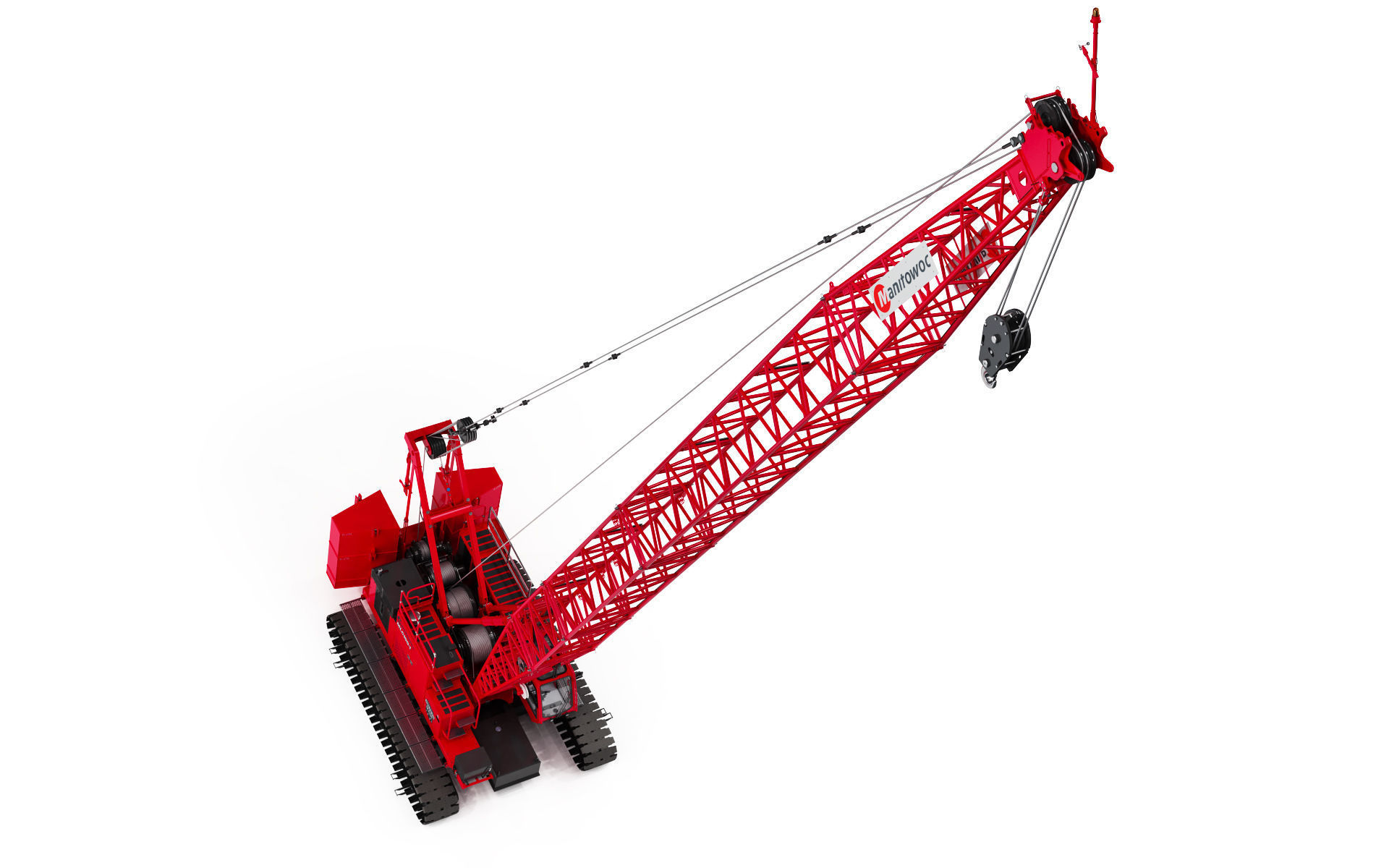 Manitowoc MLC100 Crawler Crane 3D model_15