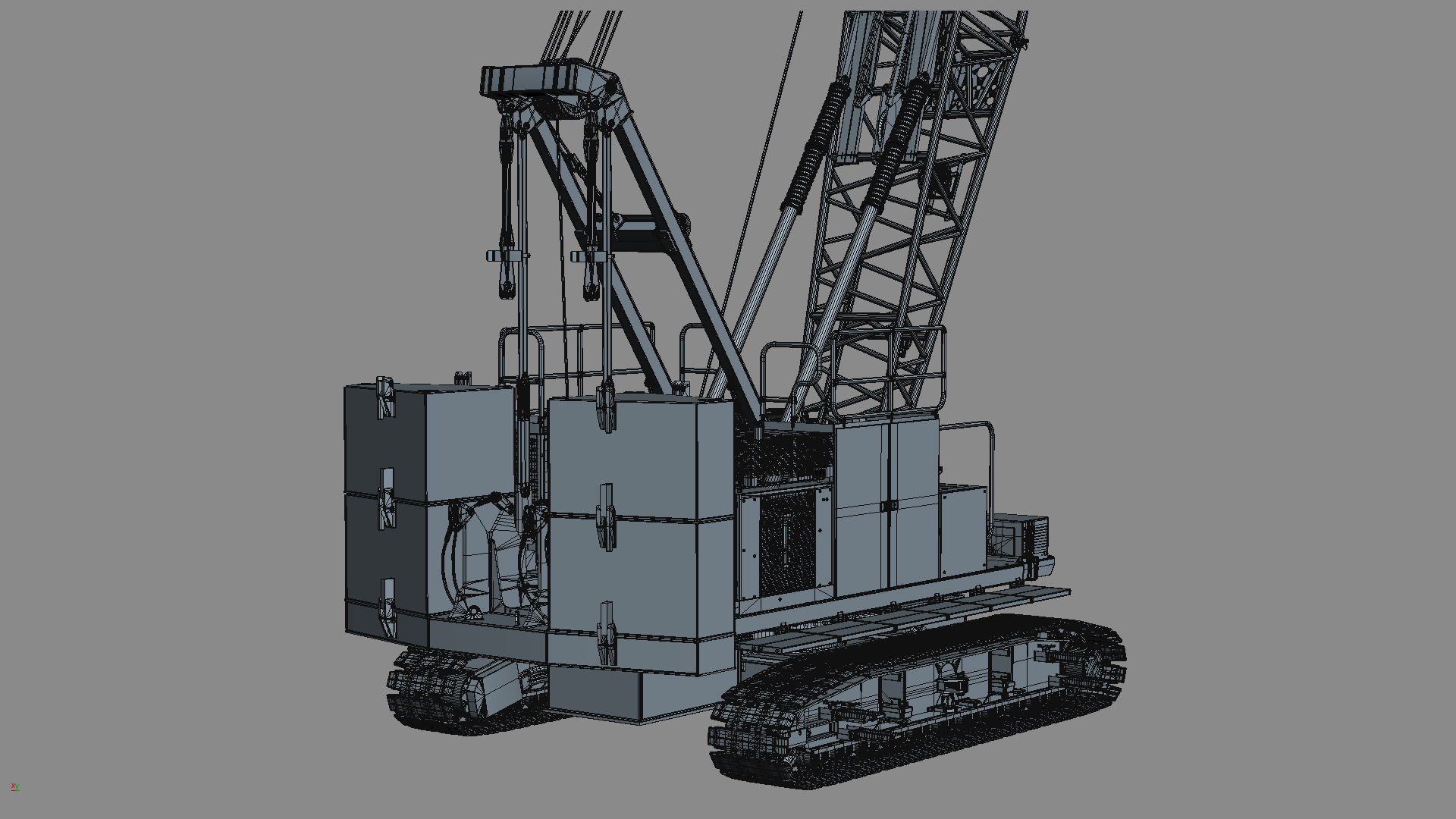 Manitowoc MLC100 Crawler Crane 3D model_31