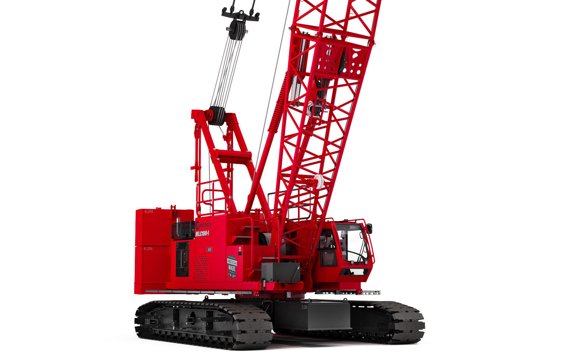 Manitowoc MLC100 Crawler Crane 3D model_19