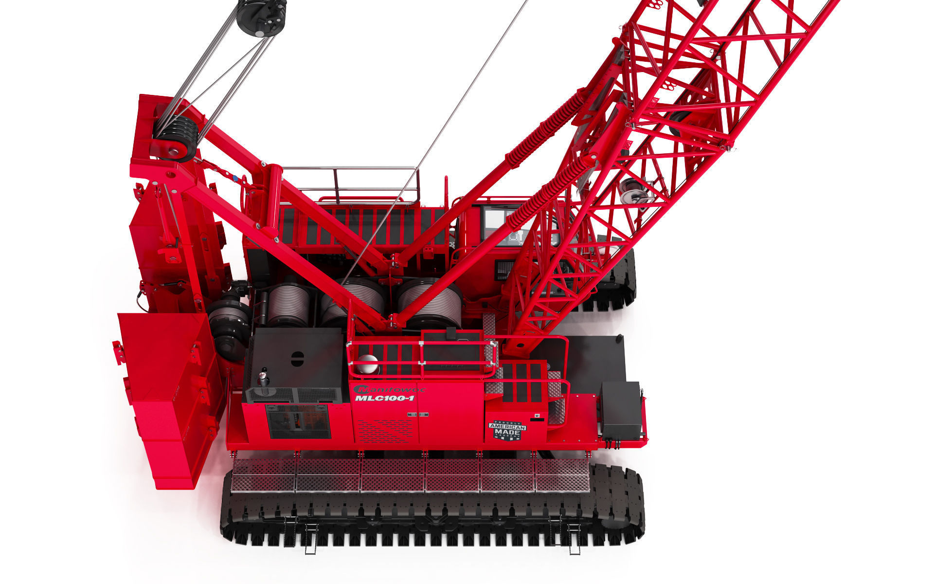 Manitowoc MLC100 Crawler Crane 3D model_8