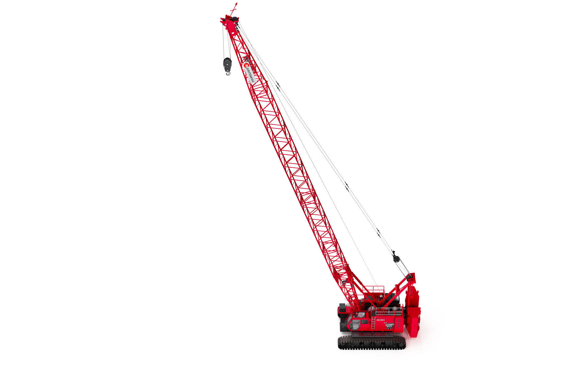 Manitowoc MLC100 Crawler Crane 3D model_3