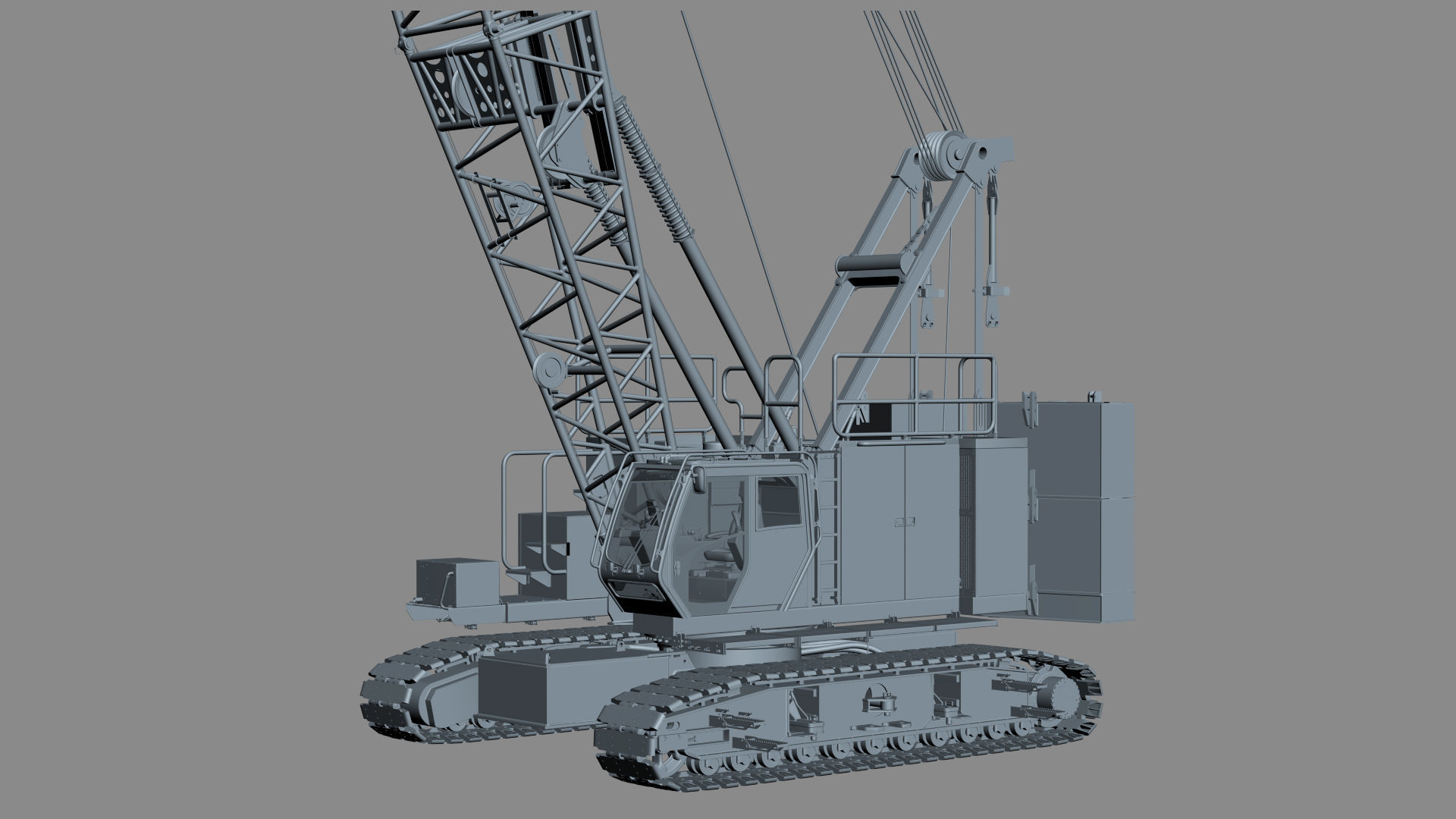 Manitowoc MLC100 Crawler Crane 3D model_28