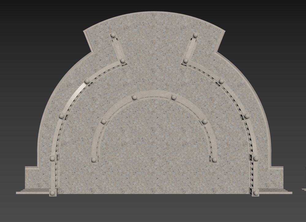 Entrance stair 3D model_7