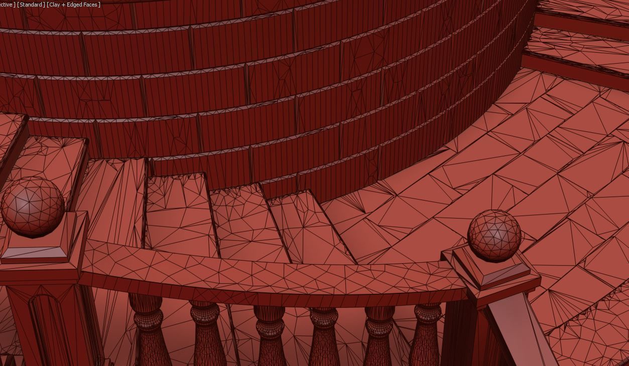 Entrance stair 3D model_13