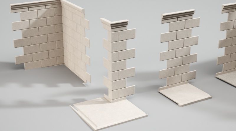 Entrance stair 3D model_3