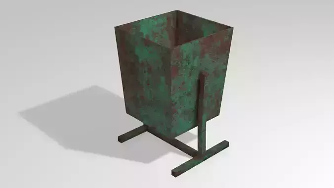 Rusty Trash Can