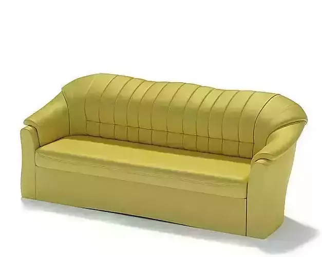 Yellow Leather Sofa