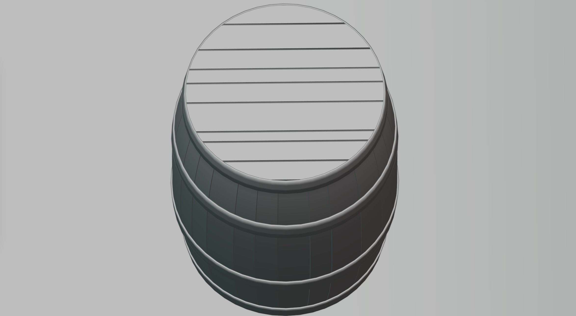 Closed barrel 3D model_3