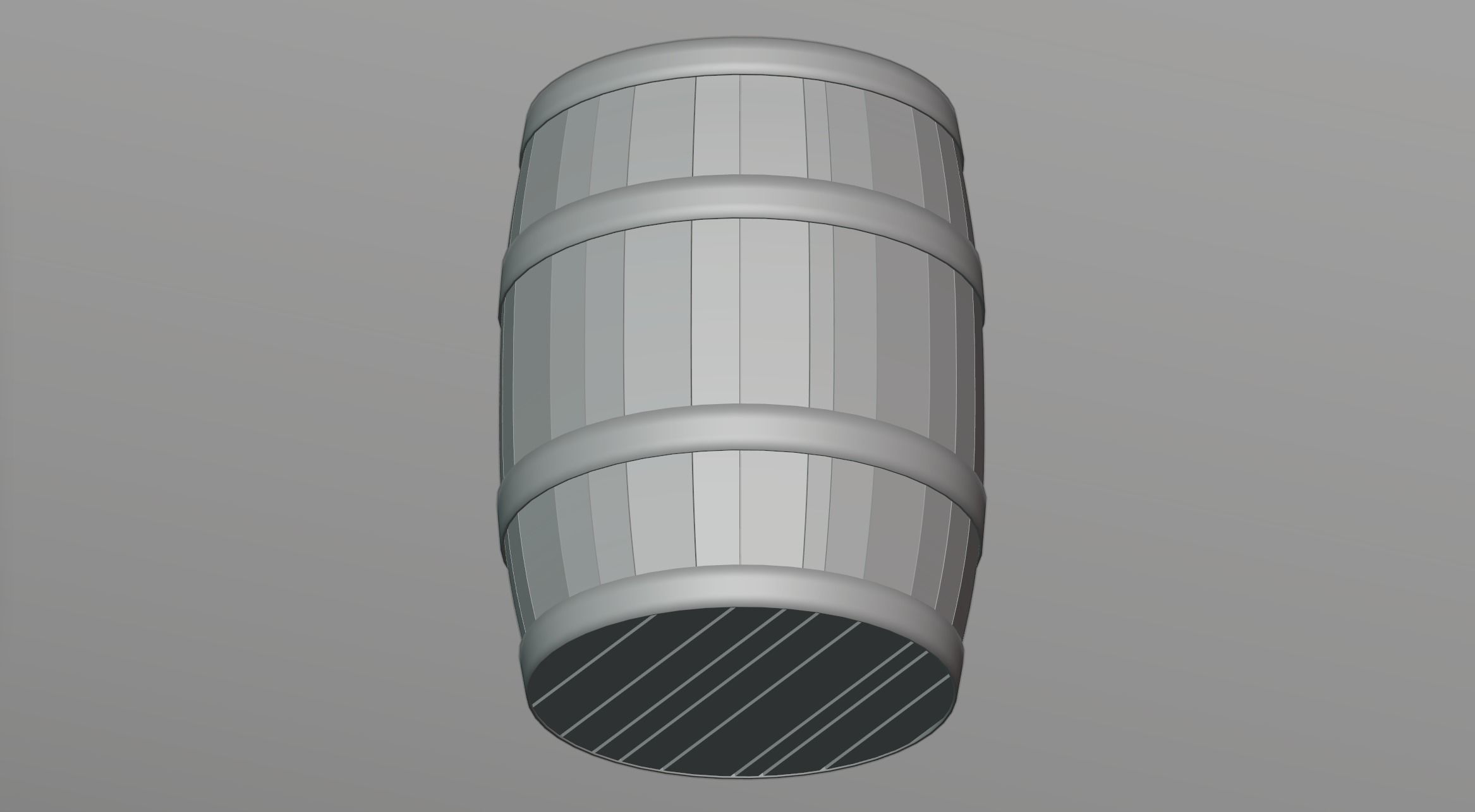 Closed barrel 3D model_4