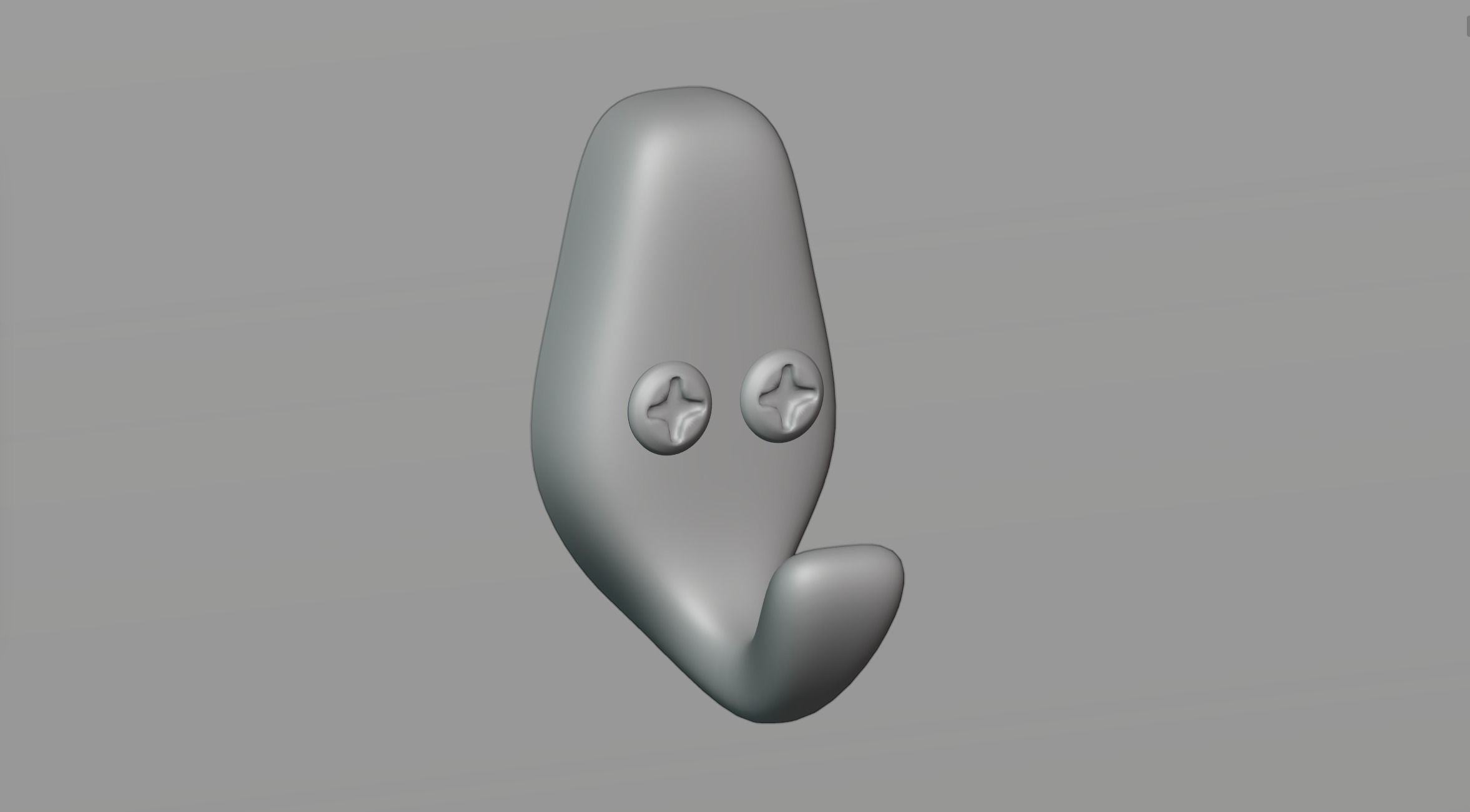 Hook for things 3D model_2