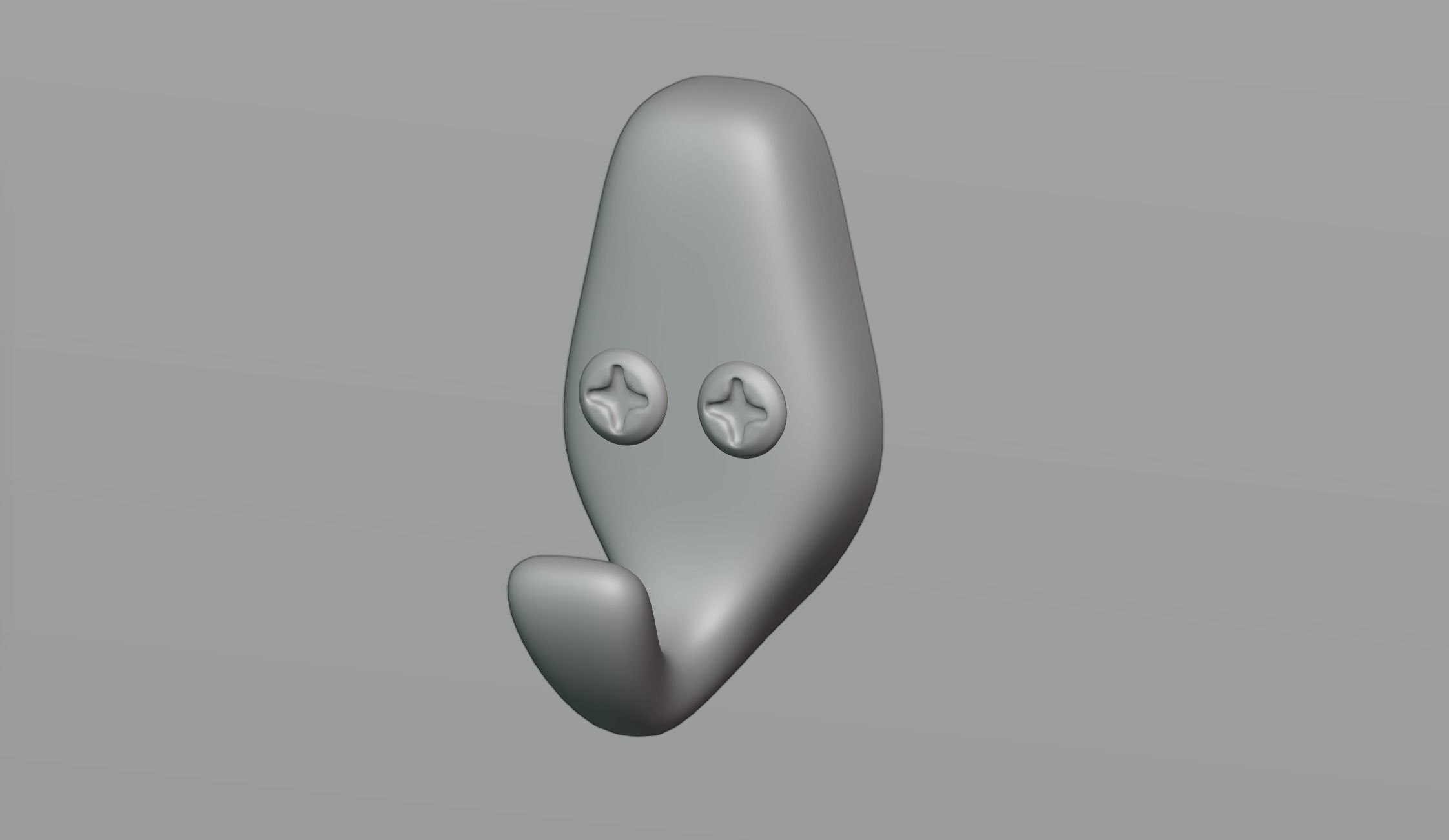 Hook for things 3D model_1