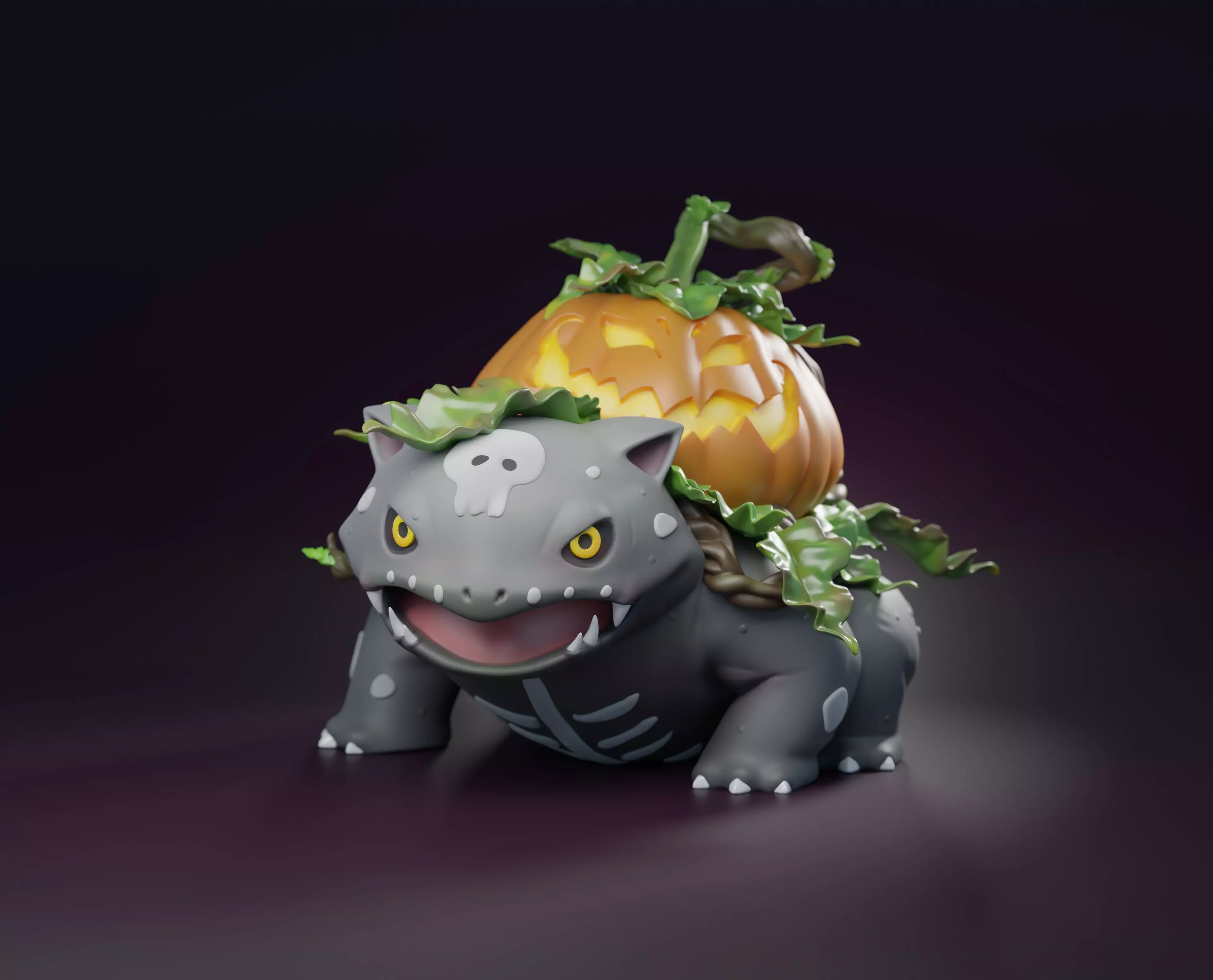 VENUSAUR - FREE 3D PRINTABLE HALLOWEEN POKEMON Free 3D print model