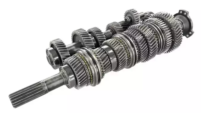 6 speed manual transmission 3D model