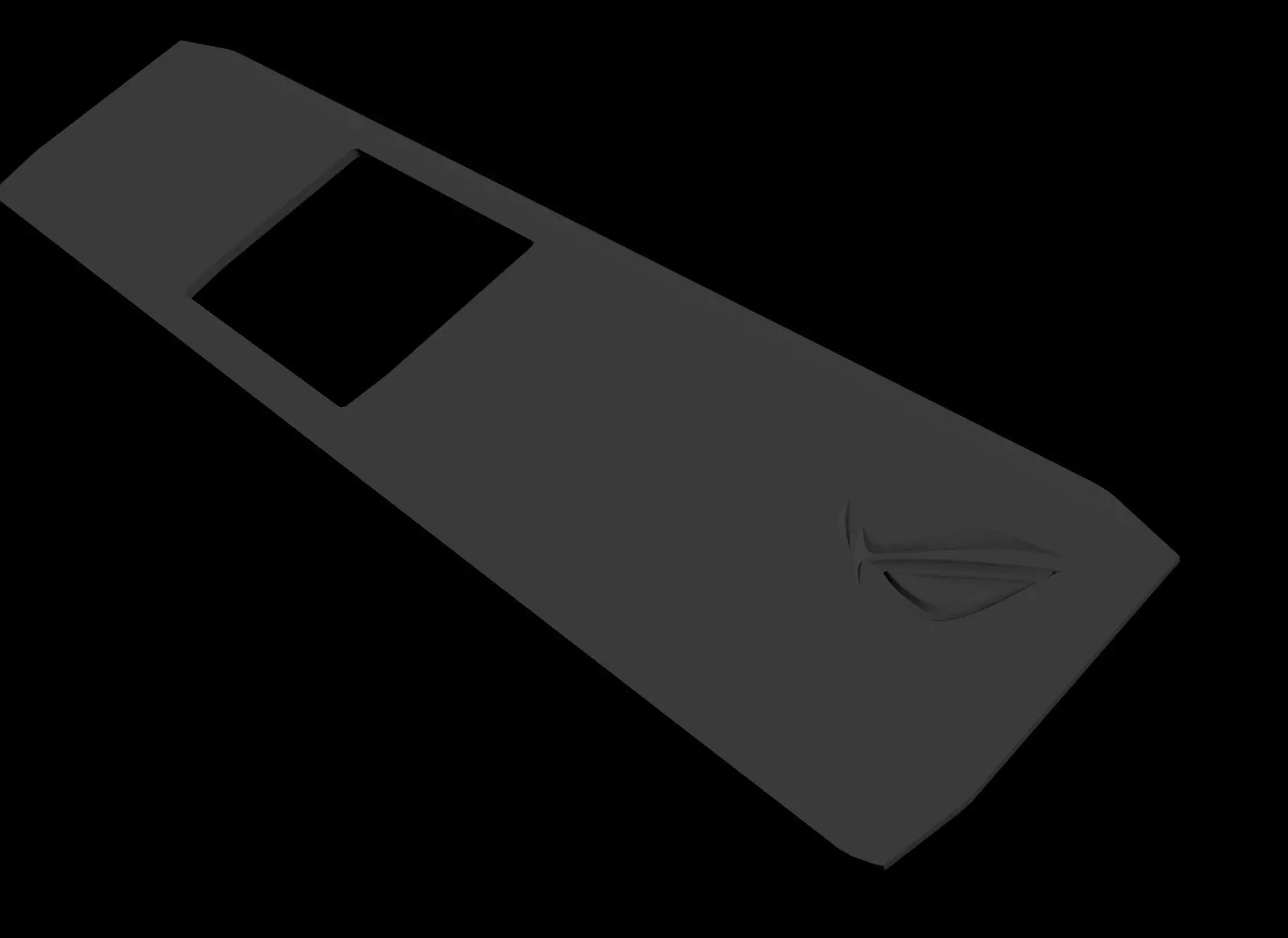 ROG G53 Wrist pad palm 3D print model_0