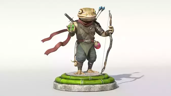 Ninja toad Low-poly 3D model
