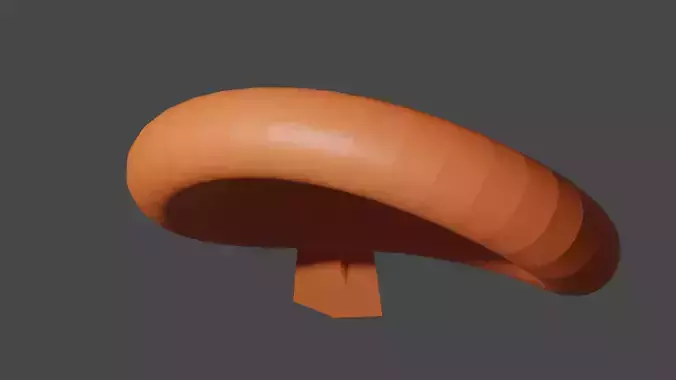 Headband orange mushroom