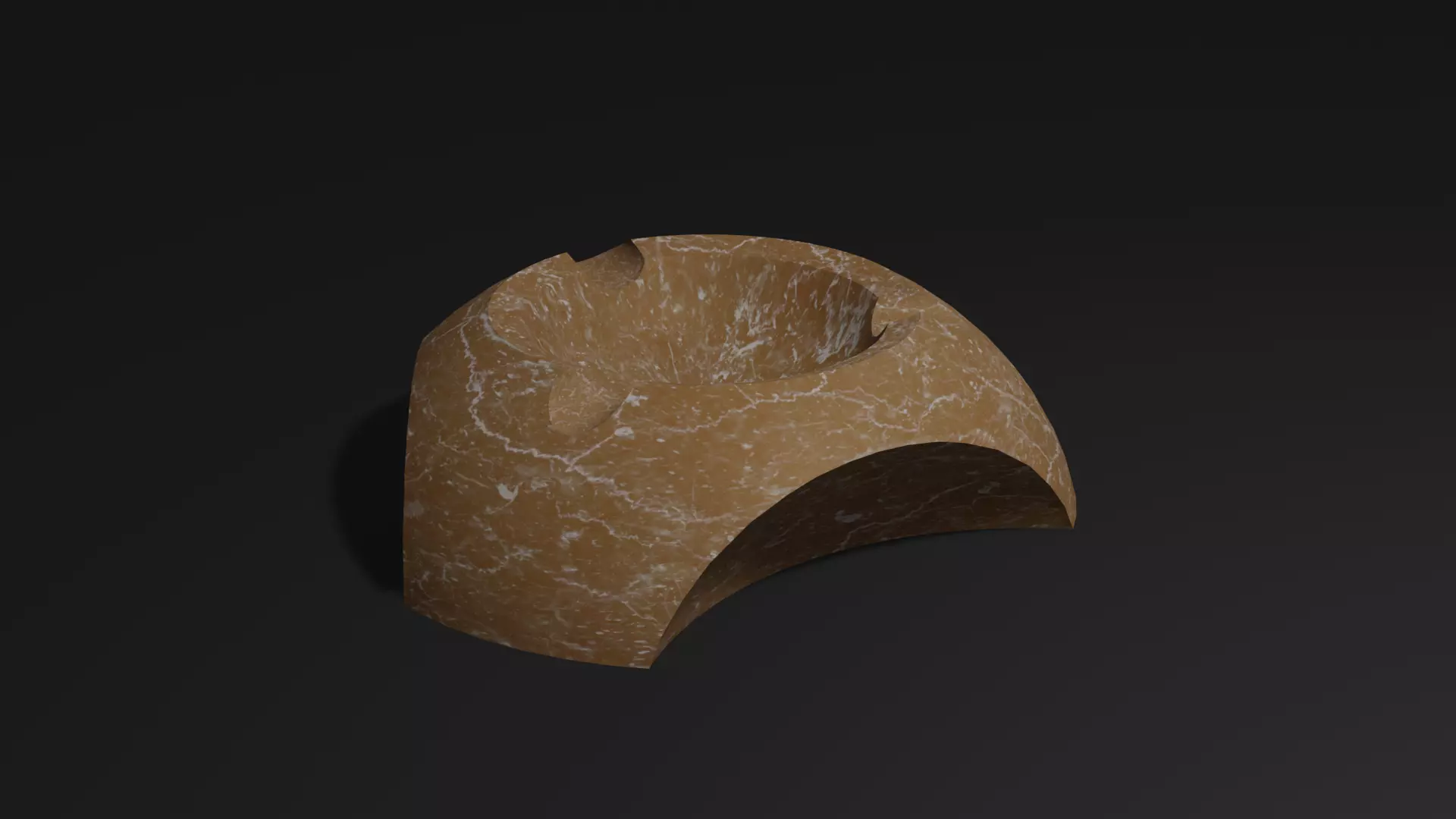 Stone concrete ashtray 3D print model