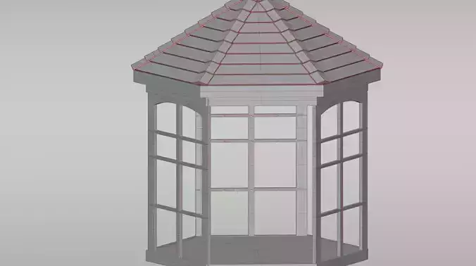 Wooden gazebo