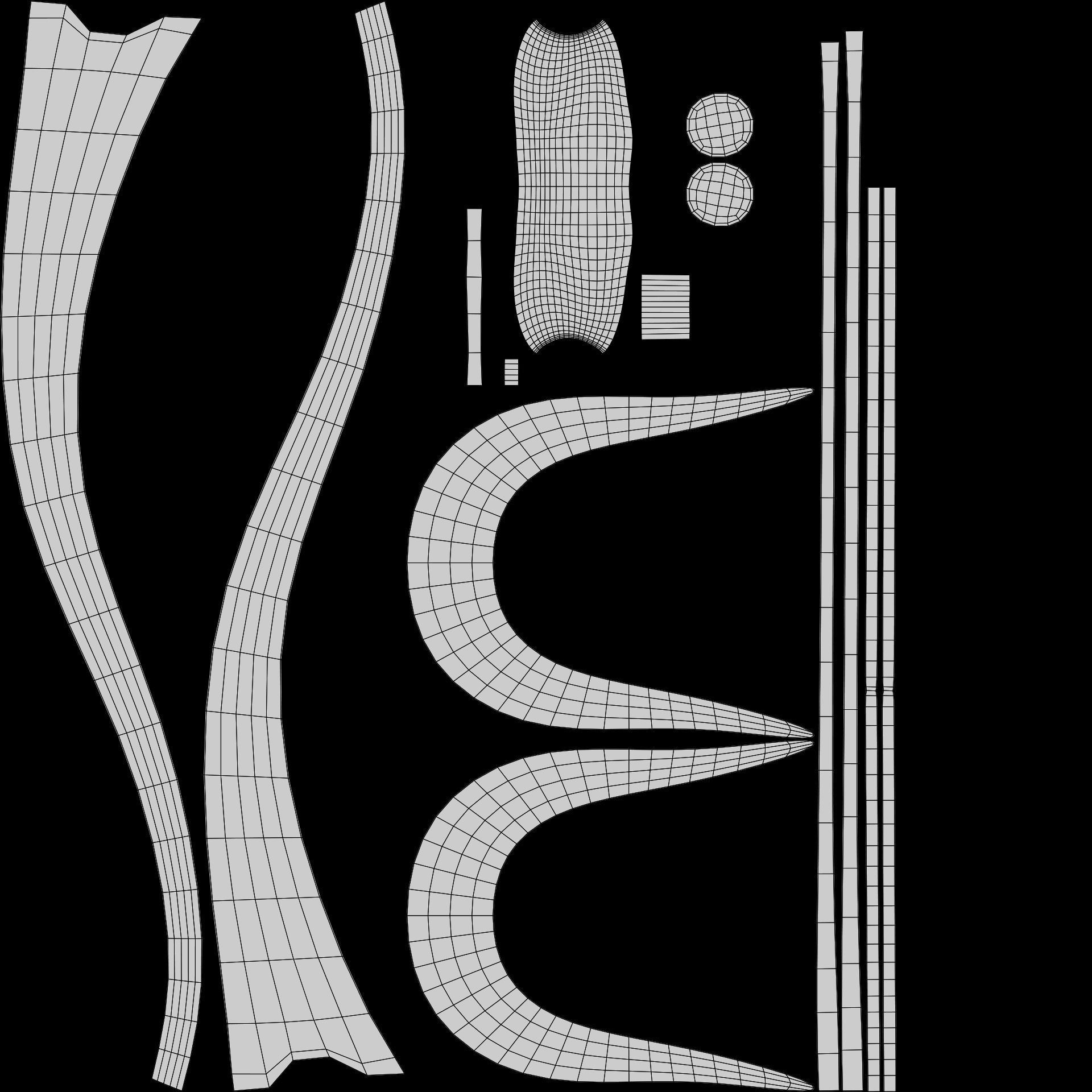 Classical acoustic guitar on a wooden rack Low-poly 3D model_25