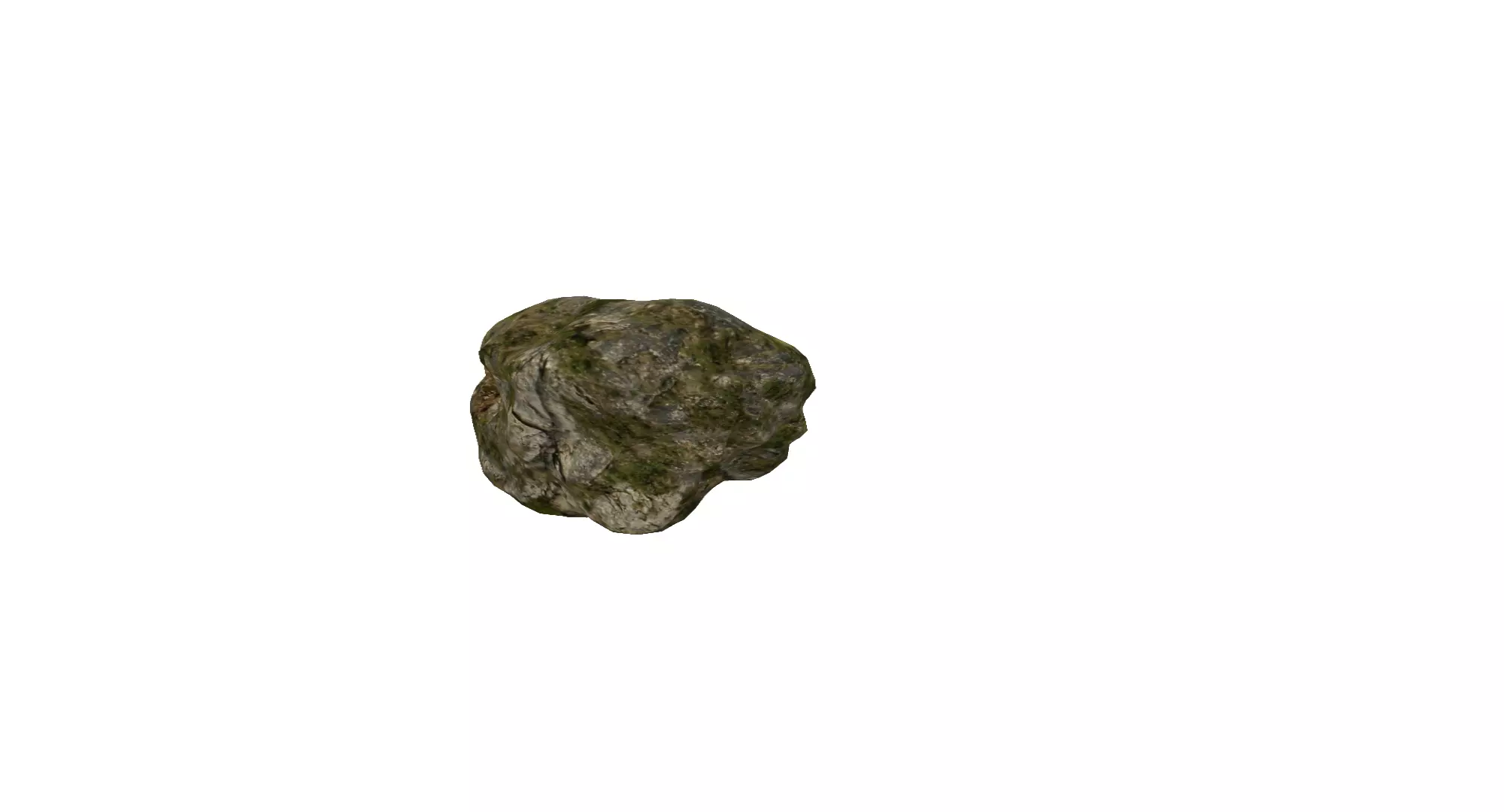 rock stone  Low-poly 3D model_0
