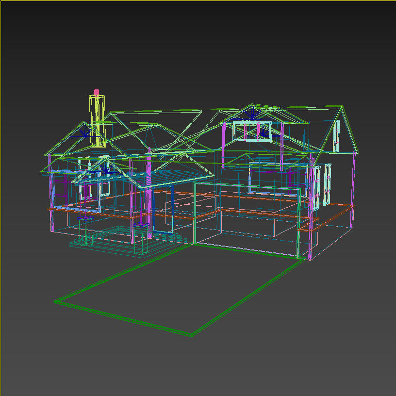Basic House 1 3D model_8