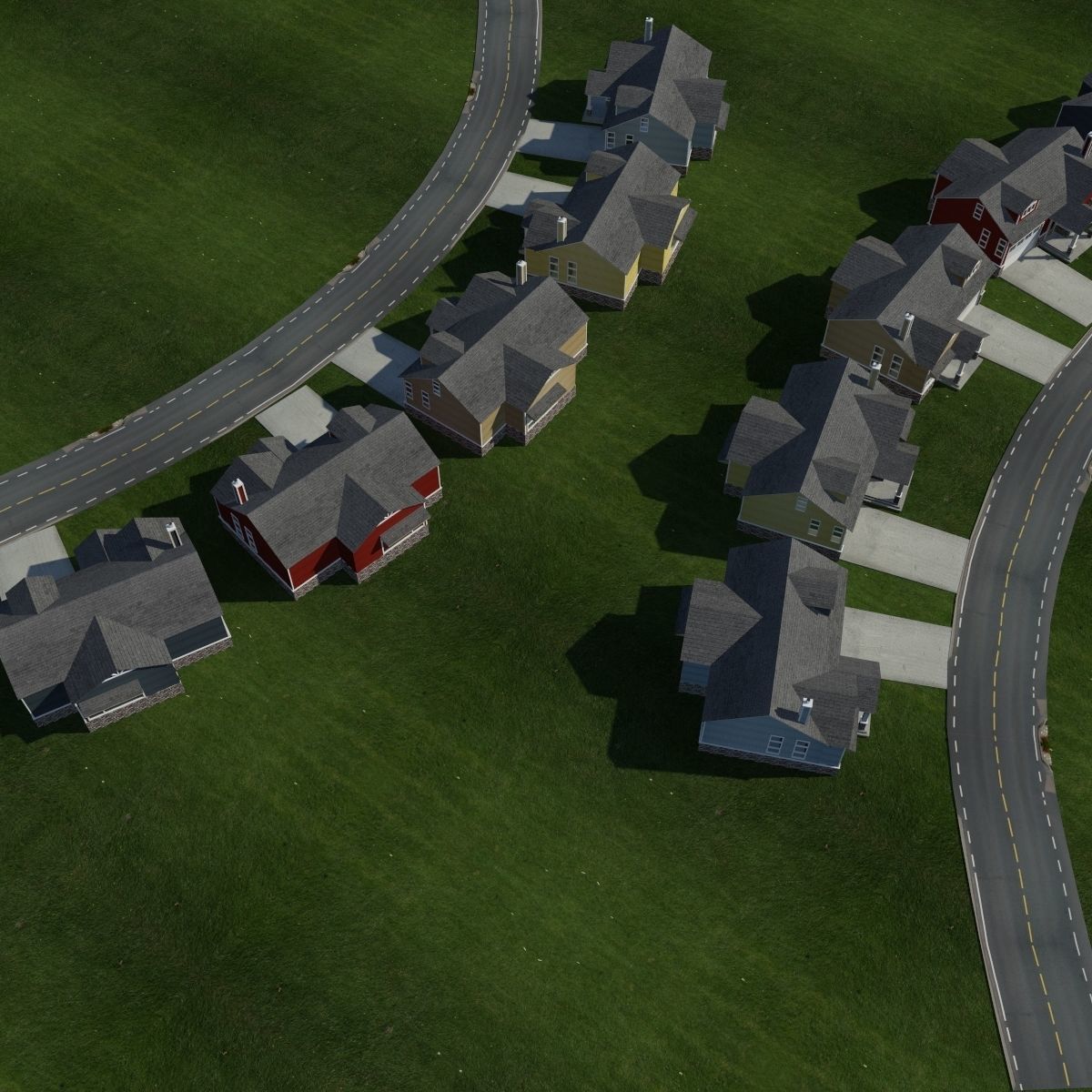 Basic House 1 3D model_4