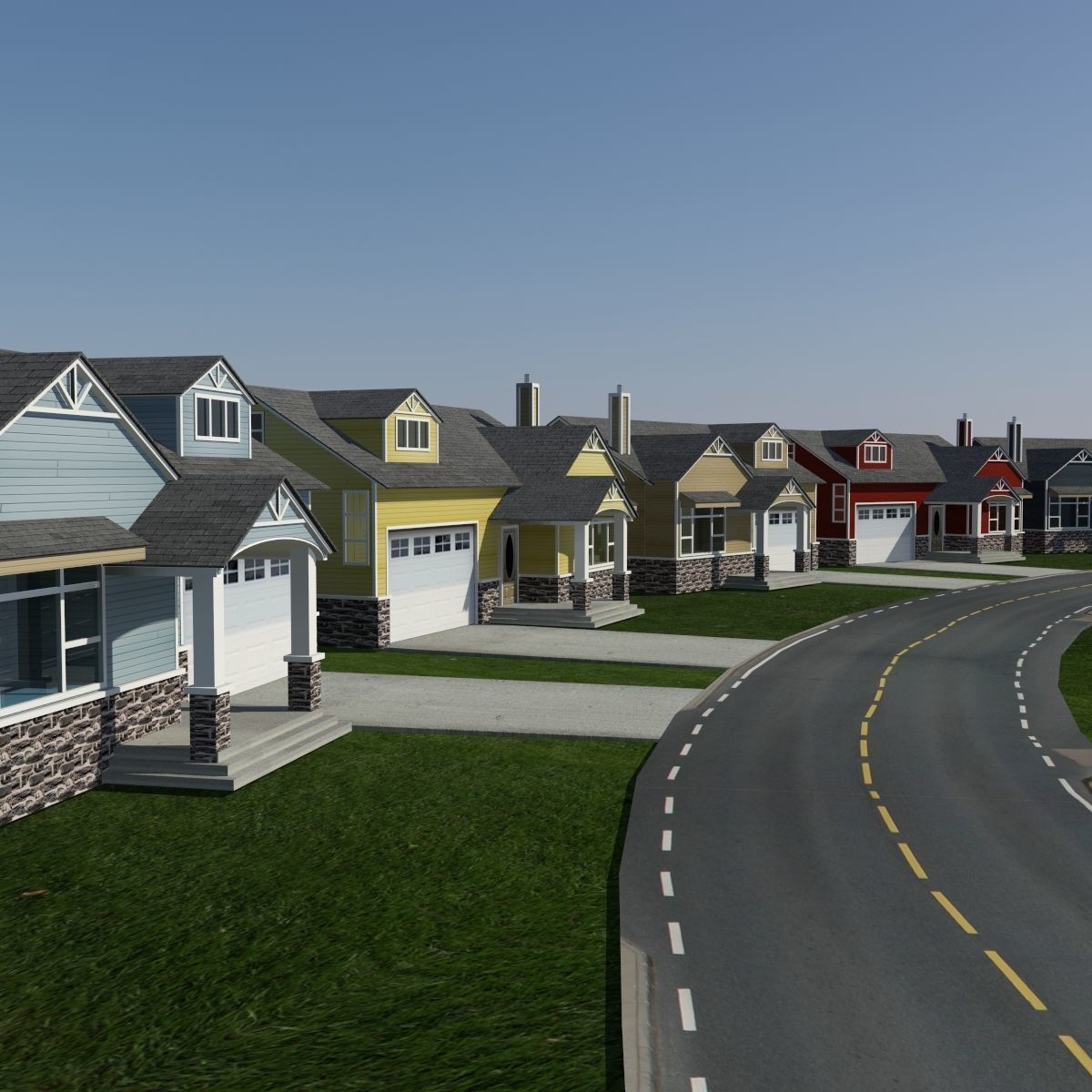 Basic House 1 3D model_1