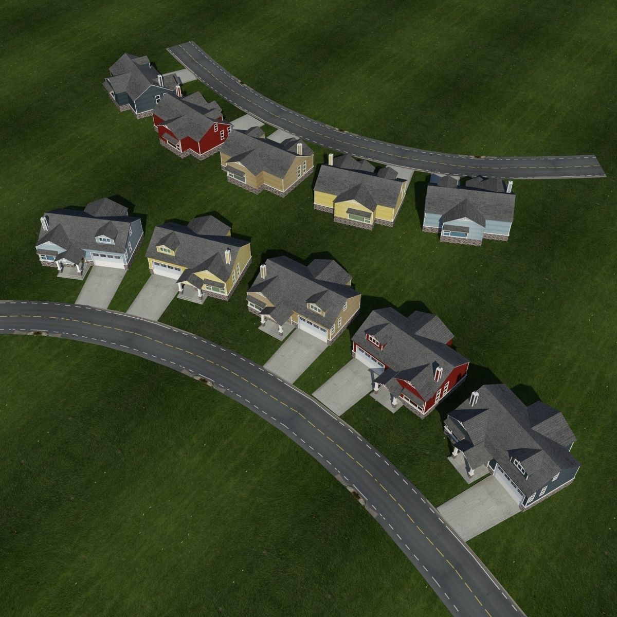 Basic House 1 3D model_3
