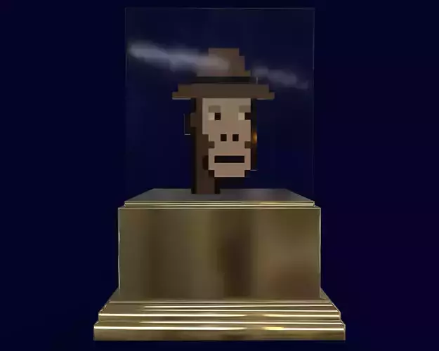 Gold Punk Low-poly 3D model