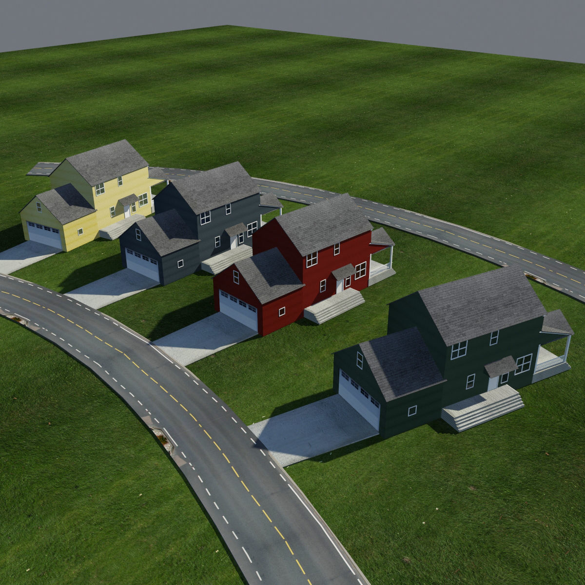 Basic House 2 3D model_3