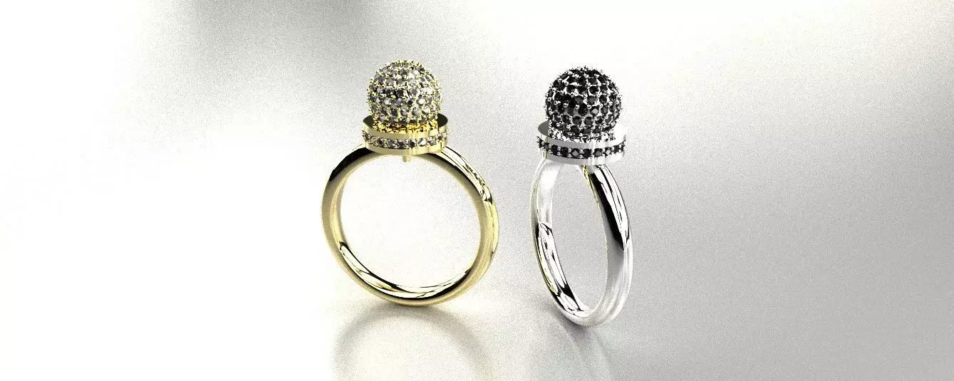 Grand Ball Ring 3D print model