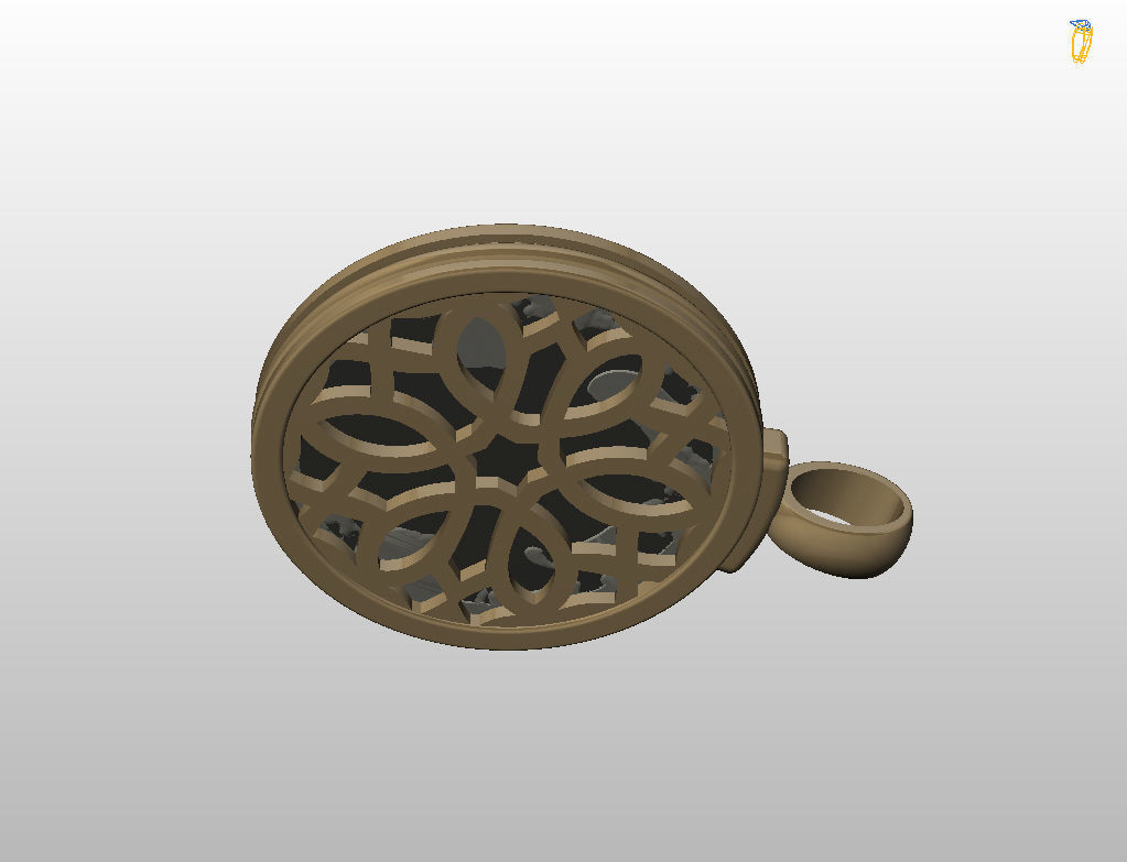 Horoscope Zodiac sign Taurus pendant 3D print model_35