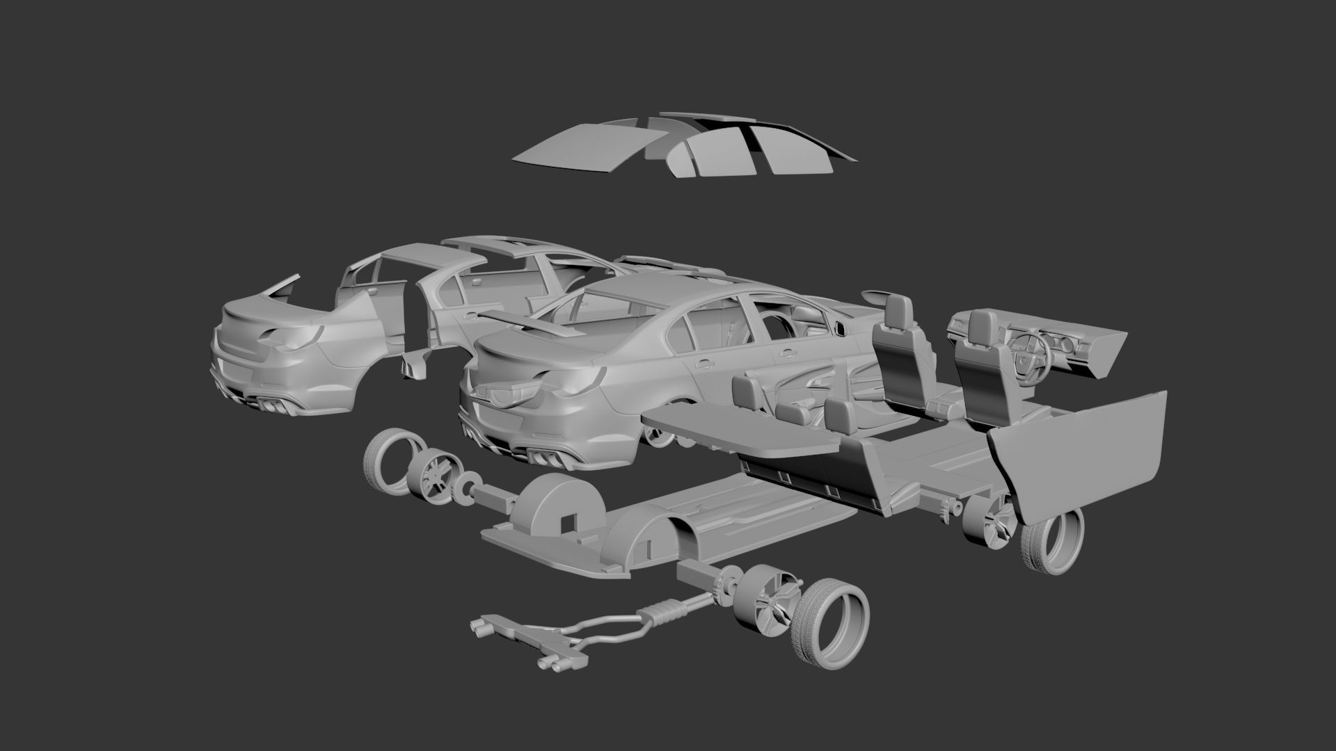 Holden Clubsport R8 2016 3D print model_10