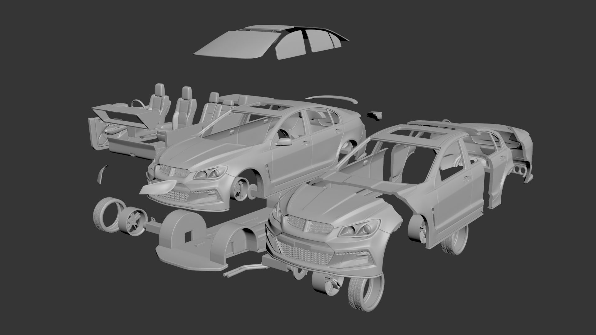 Holden Clubsport R8 2016 3D print model_8