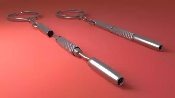 Glasses screwdriver keychain