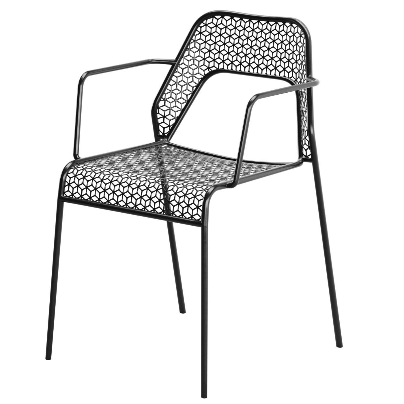 Hot Mesh Armchair by blu dot 3D model_2