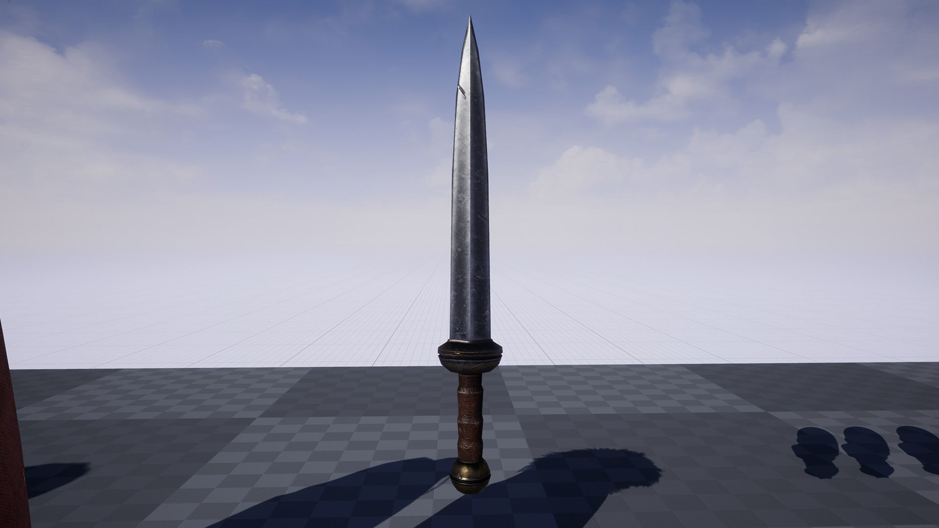 Merchant man holding suitcase Low-poly 3D model_20