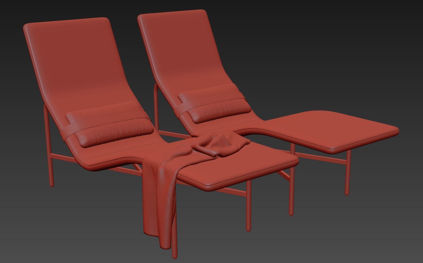 Deep Thoughts Chaise by bludot 3D model_9